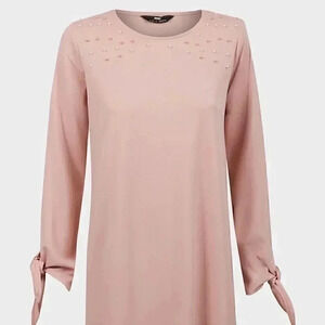 Sale👉Bik Bok Neckline Long Sleeve Dress
